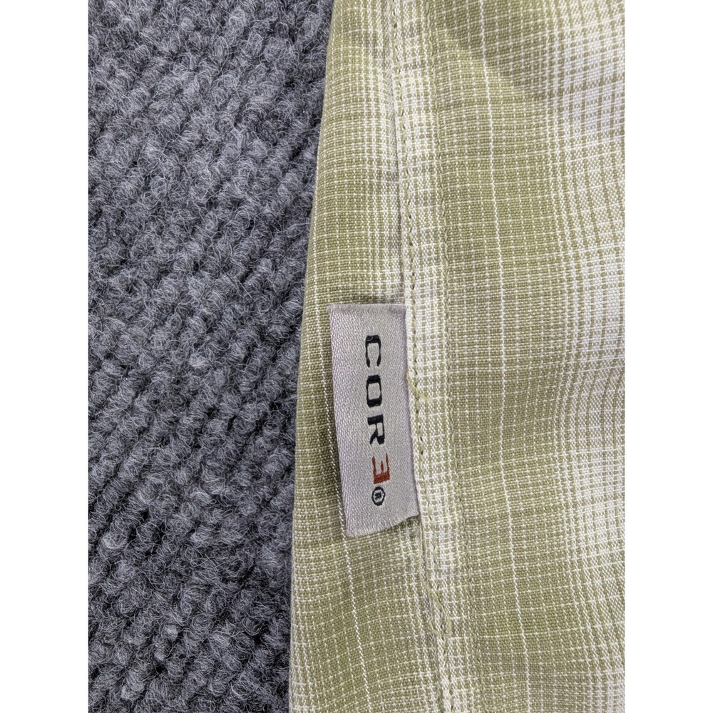 Simms Big Sky Fishing Shirt Mens Medium Green Plaid Pearl Snap Long Sleeve 28042 - Picture 7 of 8